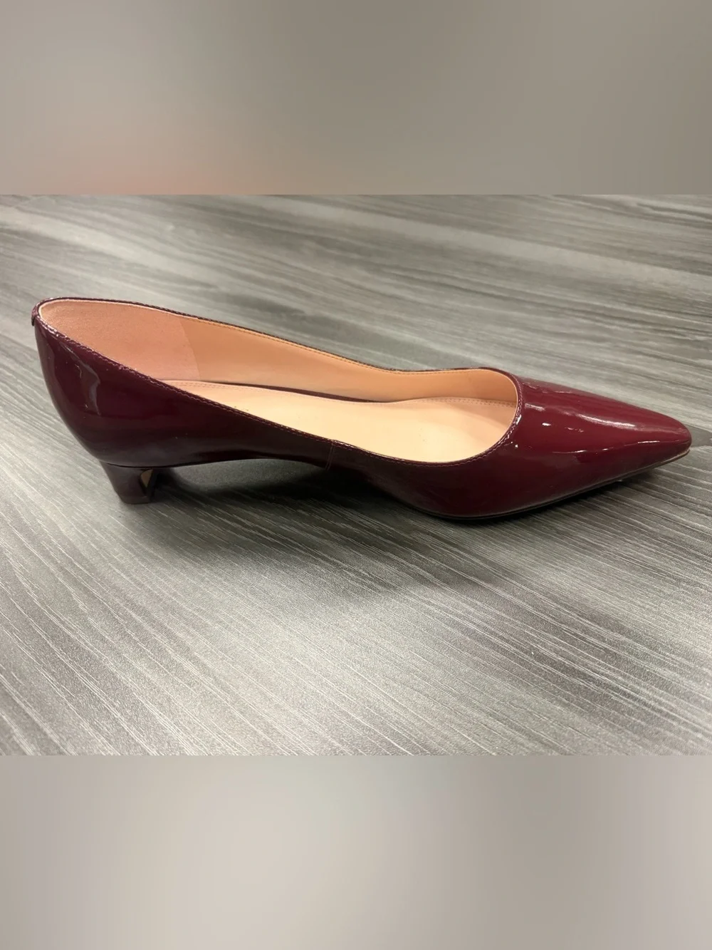 Kate Spade New York Dark Merlot Patent Leather Pointed Toe Pumps Heels Size 9B